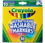 Marcadores Laváveis 10 Cores Ultra-clean Washable Crayola