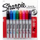 Marcadores Permanente Brush Tip com 8 Cores Sharpie 1810703