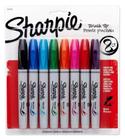 Marcadores Permanente Brush Tip com 8 Cores Sharpie 1810703