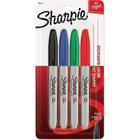 Marcadores Permanente Ponta Fina Com 4 Cores Sharpie 30174