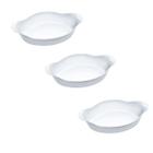 Marinex Conjunto De Assadeiras Oval Opaline 3 Pecas Branco