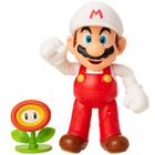 Mario De Fogo De 10Cm Com Flor De Fogo - Super Mario - Sunny Brinquedos