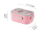 Marmita 3 Compartimentos Com Talher E Trava Lateral Lunch Box 1200ml FH91-095 - SANYUEYIPIN