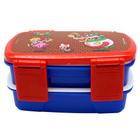 Marmita Box Com 2 Compartimentos e Talheres Mario Nintendo 750 ml