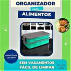 Marmita Dupla Organizadora Fitness Com Talheres 1,3 Litros