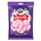 Marshmallow Docile Twist Rosa e Branco - Pacote com 250G