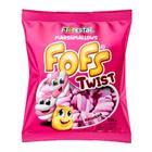 Marshmallow Fofs Twist Rosa/Branco - 220g