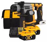 Martelete Com 2 Baterias 20v 5ah Xr Brushless Dewalt Dch172