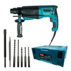 Martelete HR2630J 220v + Ponteira D-08713 + Kit Broca D-61678 Makita