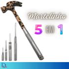 Martelo Martelinho 5 Em 1 Artesanatos Chave Fenda Philips