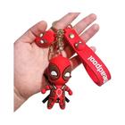 Marvel Deadpool Q Versão Bonito Boneca Pingente Anime Figuras Mochila Chaveiro Casal Saco Chaveiro