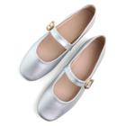 Mary Jane Flats TN TANGNEST feminino em couro prateado tamanho 38