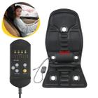 Masageador Assento Automotivo Eletrico Bivolt 8 Variações De Massagem Com Controle Alívio Estresse