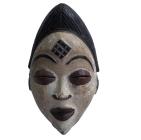Máscara Africana Punu De Madeira Decorativa