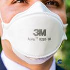 Máscara Aura 3M 9320 N95PFF2 com espuma no clipe nasal e registro inmetro - 3M DO BRASIL