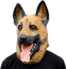 Máscara Cabeça de Cão Pastor Alemão em Látex - Fantasia Animal