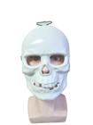 Mascara caveira branca de plástico Fantasia Halloween