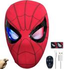 Máscara DCKENGO Spider Hero com olhos em movimento para cosplay vermelha