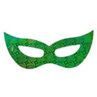 Máscara de Carnaval Holográfica Gatinha Verde Kit 12 Und.