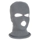 Máscara de esqui Balaclava Full Face Winter Cap 3 furos unissex cinza