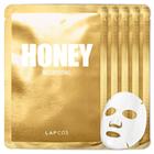 Máscara de Lençol LAPCOS Honey com Ácido Hialurônico - Pacote com 5 Unidades