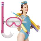 Máscara de Mergulho Infantil Kit Máscara e Snorkel Mor REV02