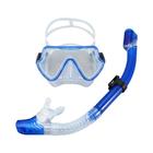 Máscara de Mergulho Profissional para Adultos - Conjunto de Snorkel com Saia de Silicone Antiembaçante