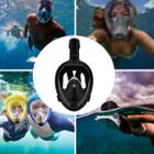 Máscara De Mergulho Subaquática Antiembaçante Equipamento De Natação Segunda Geração C/ Suporte Para GoPro