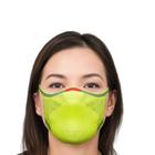 Máscara De Proteção 3d Knit Fiber Verde Limão M Com 1 Refil