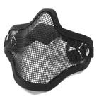 Máscara de Proteção Airsoft Paintball Meia Face com Tela Metálica Ntk Tático Protetora