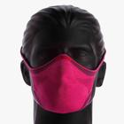 Máscara De Proteção Fiber Knit 3d Reutilizável Cor Rosa Escuro Tam M