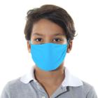 Máscara de Proteção Infantil - Lisa Azul Claro - Mask4all