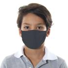 Máscara de Proteção Infantil - Lisa Cinza Escuro - Mask4all