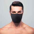 Máscara de proteção Masculina 3D Air Knit Preto com Grafite