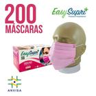 Máscara descartável EasySupri rosa - 200 unid.