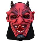Máscara Diabo Lucifer Dêmonio Chifre Terror Halloween Susto