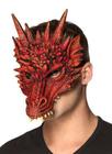 Mascara dragão vermelho game off thrones fantasia