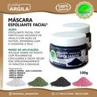 Mascara esfoliante facial de argila 100% natural