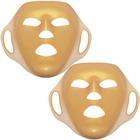 Máscara facial hidratante GELMAY Gold Silicone Reutilizável (pacote com 2 unidades)