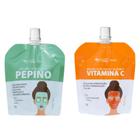 Máscara Facial Vitamina C e Colágeno 50G + Máscara Facial Pepino Max Love
