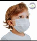 Mascara infantil tripla c/elastico SPK COR BRANCA ( caixinha 25 unid)