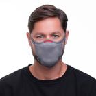 Máscara Knit Fiber De Proteção Reutilizável Cinza G