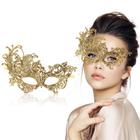 Máscara Masquerade FunMular Lace Venetian para mulheres pretas