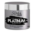 Máscara Matizadora Platinum Black Rofer 500Gr Cabelos Platinados