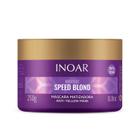 Máscara Matizadora Speed Blond Inoar 250g Desamareladora Cabelos Loiros e Grisalhos Óleo de Argan Azuleno Vegano