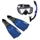 Máscara Nadadeira Snorkel Para Mergulho, Conjunto Completo