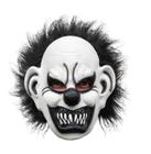 Máscara Palhaço Assustador Branca Preta Terror Halloween Festa Fantasia Carnaval Dia das Bruxas