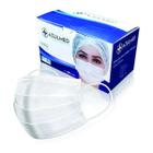Máscara Proteção Facial 3 Camadas Clip Nasal C/200 Unidades