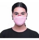 Máscara Proteção Fiber Knit 3d Reutilizável Cor Rosa Claro