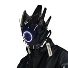 Máscara QAONIE Punk Helmet LED Halloween Cosplay para adultos